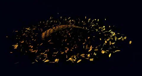 Explosion particle effect 2d image image Stock Illustration