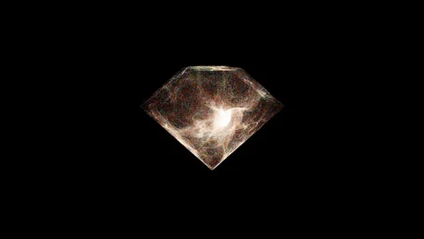 Explosion with particles in diamond Stock Footage 105900263