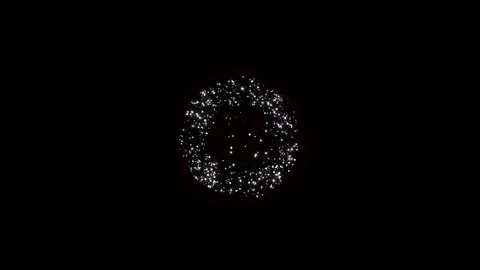 Explosion particles sparkles on black background. Explosion particles energy Video stock 137571906