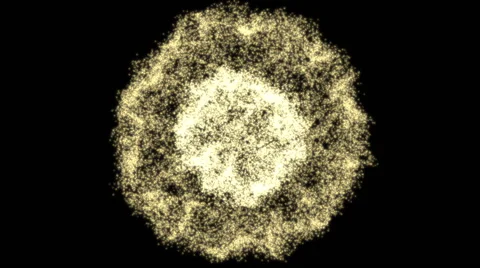 Explosion Particular Gold 03 Stock-Footage 44912346