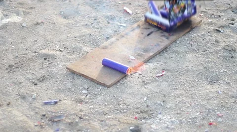 Explosion of a petard Video stock 62503230