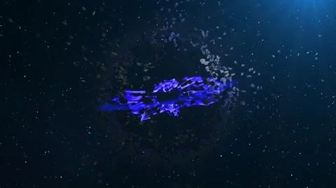 The Explosion of the Planet Earth 库存影片 47993095