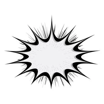 Explosion Pop art cartoon comic isolated. Vector illustration Stock Illustration