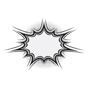 Explosion Pop art cartoon comic isolated. Vector illustration イラスト素材