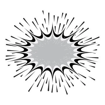 Explosion Pop art cartoon comic isolated. Vector illustration Illustrazione stock