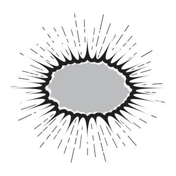 Explosion Pop art cartoon comic isolated. Vector illustration Stock Illustration