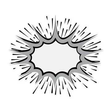 Explosion Pop art cartoon comic isolated. Vector illustration Stock Illustration
