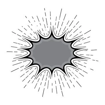 Explosion Pop art cartoon comic isolated. Vector illustration Illustrazione stock