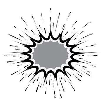 Explosion Pop art cartoon comic isolated. Vector illustration Stock Illustration