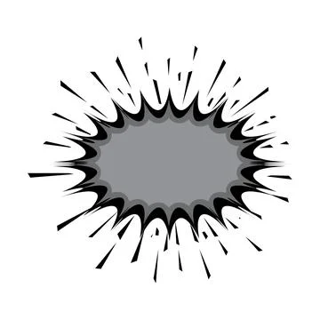 Explosion Pop art cartoon comic isolated. Vector illustration Illustrazione stock