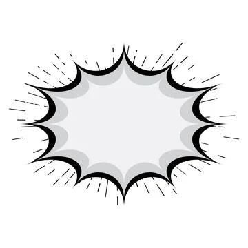 Explosion Pop art cartoon comic isolated. Vector illustration Stock Illustration