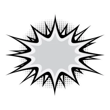 Explosion Pop art cartoon comic isolated. Vector illustration Stock Illustration