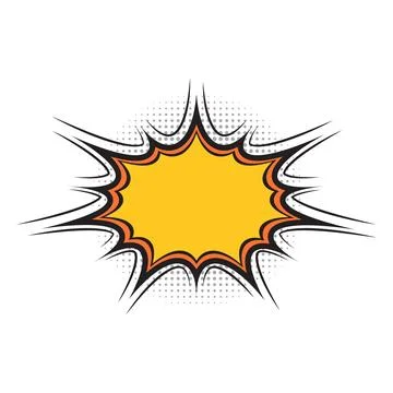 Explosion Pop art cartoon comic isolated. Vector illustration 스톡 일러스트