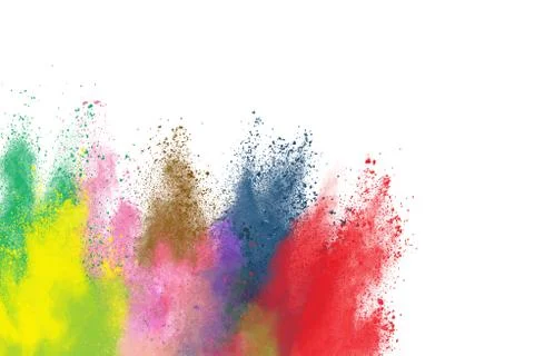 Explosion powder on white background. 库存插图
