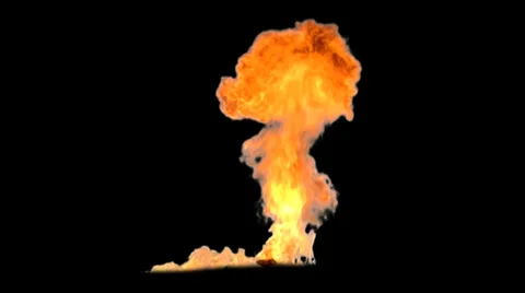 Explosion - pre keyed with alpha Channel for easy use - Clip 03 스톡 동영상 33623621