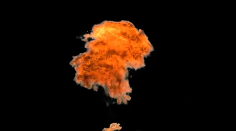 Explosion - pre keyed with alpha channel - 28 Video stock 33627021