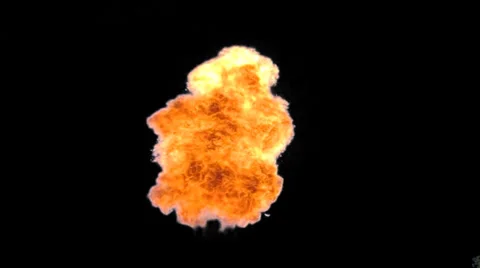 Explosion - pre keyed with alpha channel -  33 Video stock 33633382