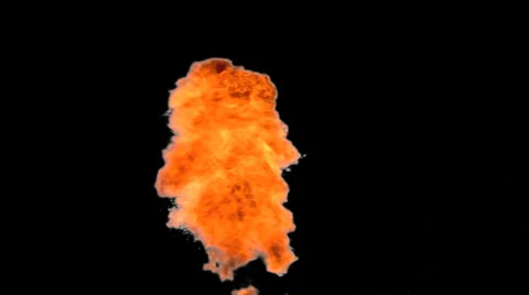 Explosion - pre keyed with alpha channel - Clip 44 Stock Footage 33636385