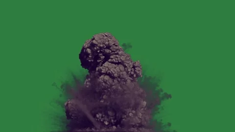 Explosion Professional With Fireworks - Chroma Key Green Screen Footage Stockbeeldmateriaal 338011486