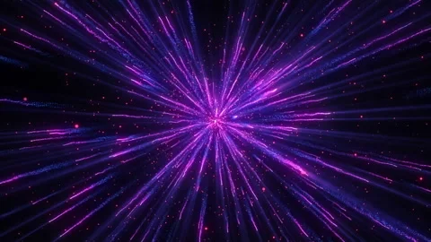 Explosion purple and pink lights sparkles. Glowing light explodes. Stock Footage 112282601