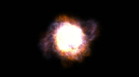 The explosion of red light, high-definition 3d render 動画素材 12546370