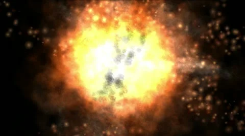 The explosion of red light, high-definition 3d render, HD 1080p 動画素材 12546426