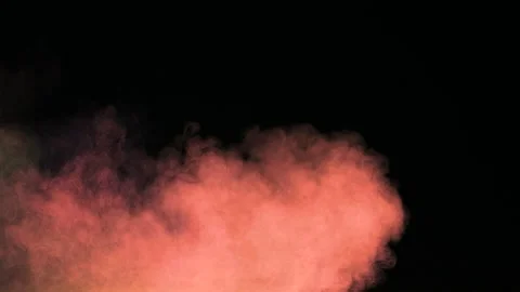 The explosion of red smoke. slow motion Stock Footage 160059302