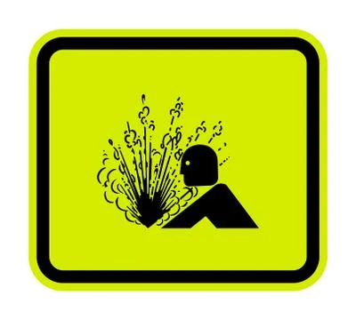 Explosion Release Of Pressure Symbol Sign Isolate on White Background,Vector  Stock Illustration