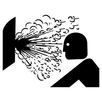 Explosion Release of Pressure Symbol Sign Isolate on White Background,Vector  Stock Illustration
