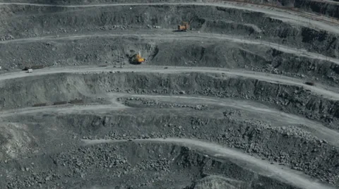 Explosion rocks in a quarry. Mining. Stock Footage 39435973