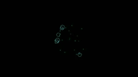 Explosion scifi particles &amp; polygon in space. Stock-Footage 11983541