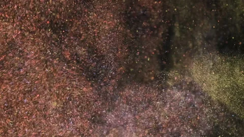 The explosion of shimmering particles. slow motion Stock-Footage 159063195