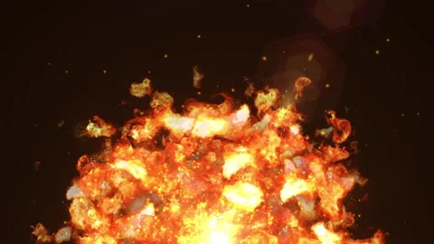 Explosion shine fire particle loop animation Vídeos de archivo 147931529