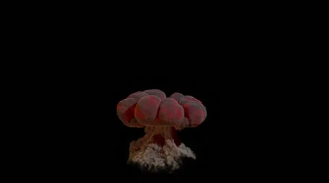 Explosion from side view Stock Footage 46977014