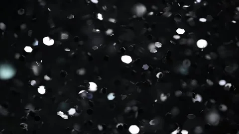 Explosion of silver sparkles. Vídeo Stock 257463908