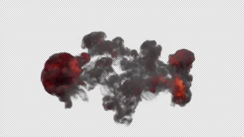 Explosion Sky 03 HD Stock Footage 312507876