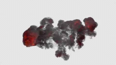 Explosion Sky 04 HD Stock Footage 312507882