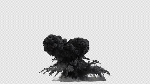 Explosion Smoke with Alpha Channel. Stock Footage 239516178