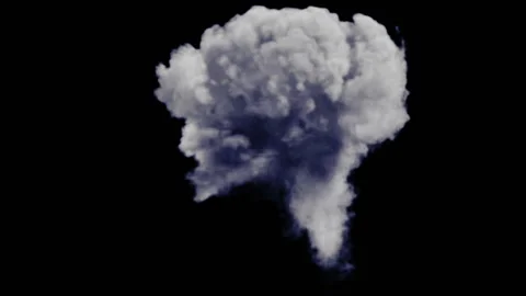 Explosion Smoke Effect Stay Within The Frame Stock Footage 144910797