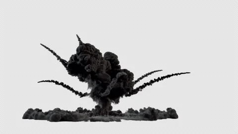 Explosion Smoke Stock Footage 173334344