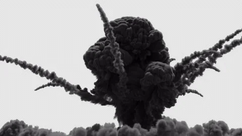 Explosion Smoke Stock Footage 203862771