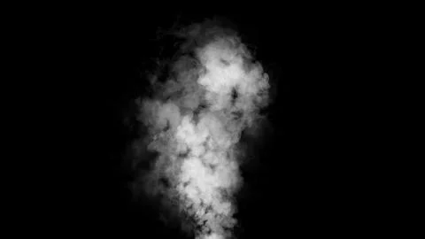 Explosion smoke on isolated black background. Abstract texture overlyas. Desi Stock Illustration