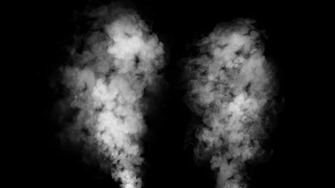 Explosion smoke on isolated black background. Abstract texture overlyas. Desi Stock Illustration