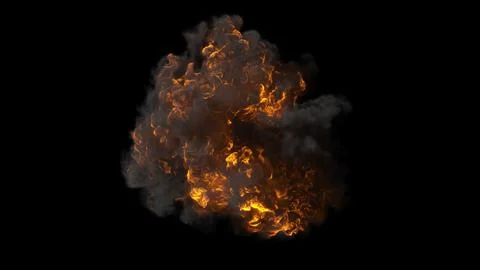 Explosion in space on a black background Stockillustratie