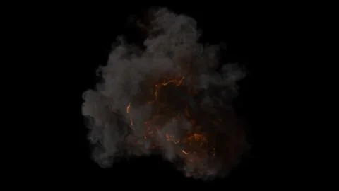 Explosion in space on a black background Stock Illustration