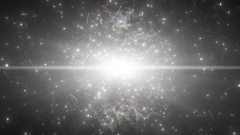 Explosion in the space, Dust particle and light effect . Stock Footage 300678776