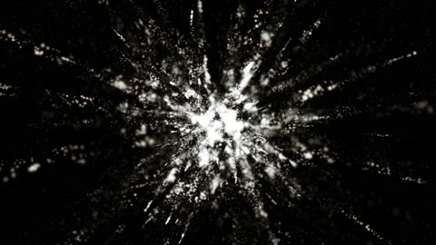 Explosion Spark and Particles Moves in isolated black background Vídeos de archivo 155831171