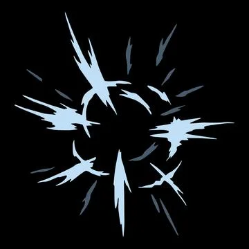 Explosion spark. Cartoon burst effect of vector comic boom and bang. Bomb blasts Illustrazione stock