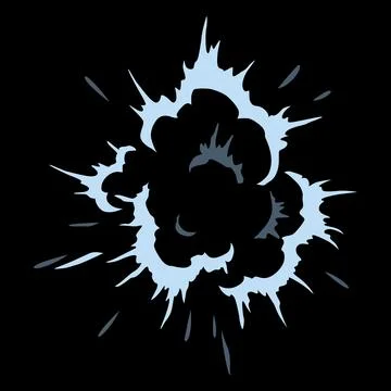 Explosion spark. Cartoon burst effect of vector comic boom and bang. Bomb blasts Stock Illustration
