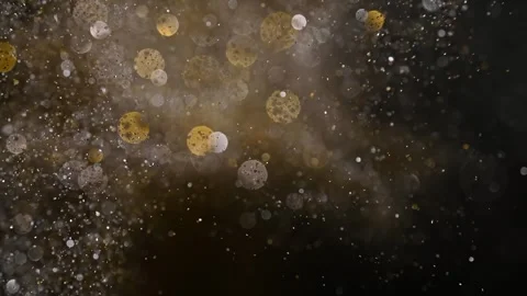 An explosion of sparkling dust. Splash of shiny particles on a black background. Vídeo Stock 269708721